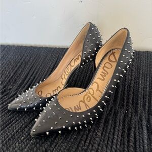 Sam Edelman Black Studded Heels